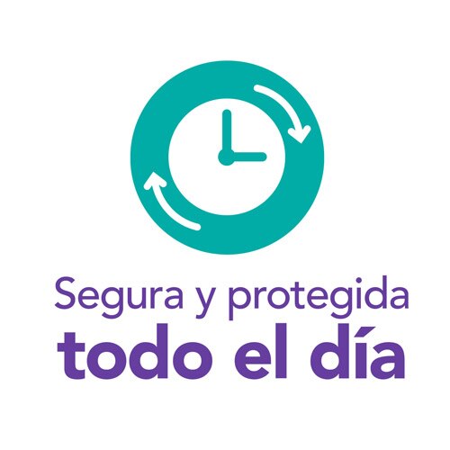 Segura y protegida todo el día Segura y protegida todo el día