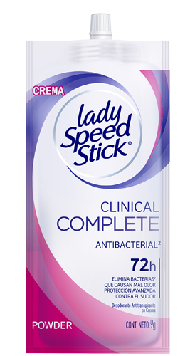 Lady Speed Stick® Clinical Complete Antibacterial sachet Lady Speed Stick® Clinical Complete Antibacterial sachet