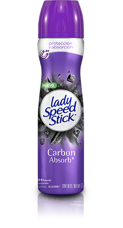 Desodorante en aerosol Lady Speed Stick Carbon Absorb