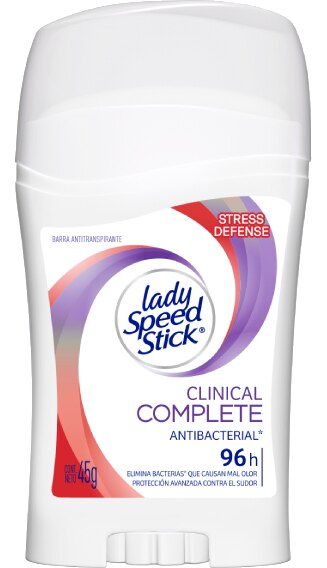 Clinical Complete Protection Fresh Spray Desodorante Clinical Complete Stress Defense Barra