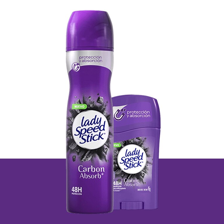 Lady Speed Stick Carbon Absorb Pack completo