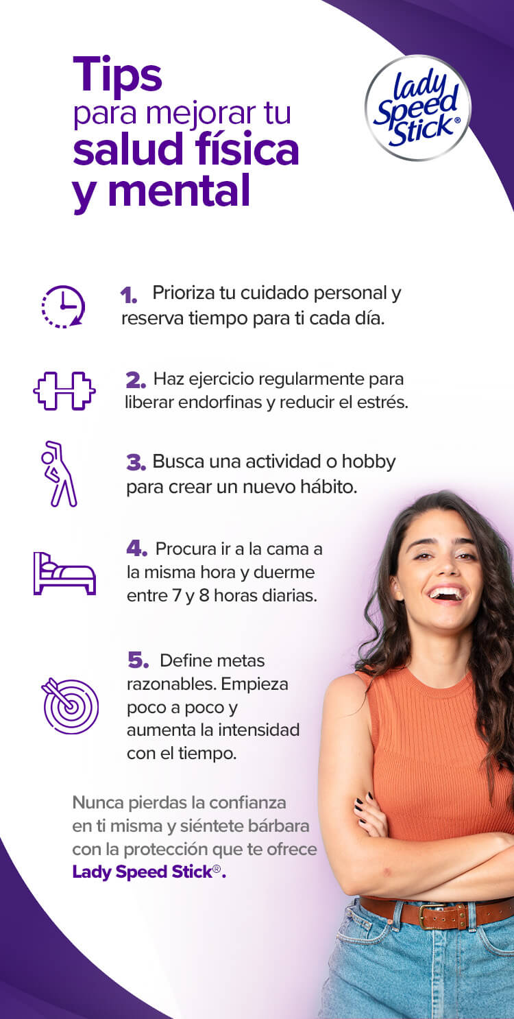 Infografía: Tips para mejorar tu salud física y mental