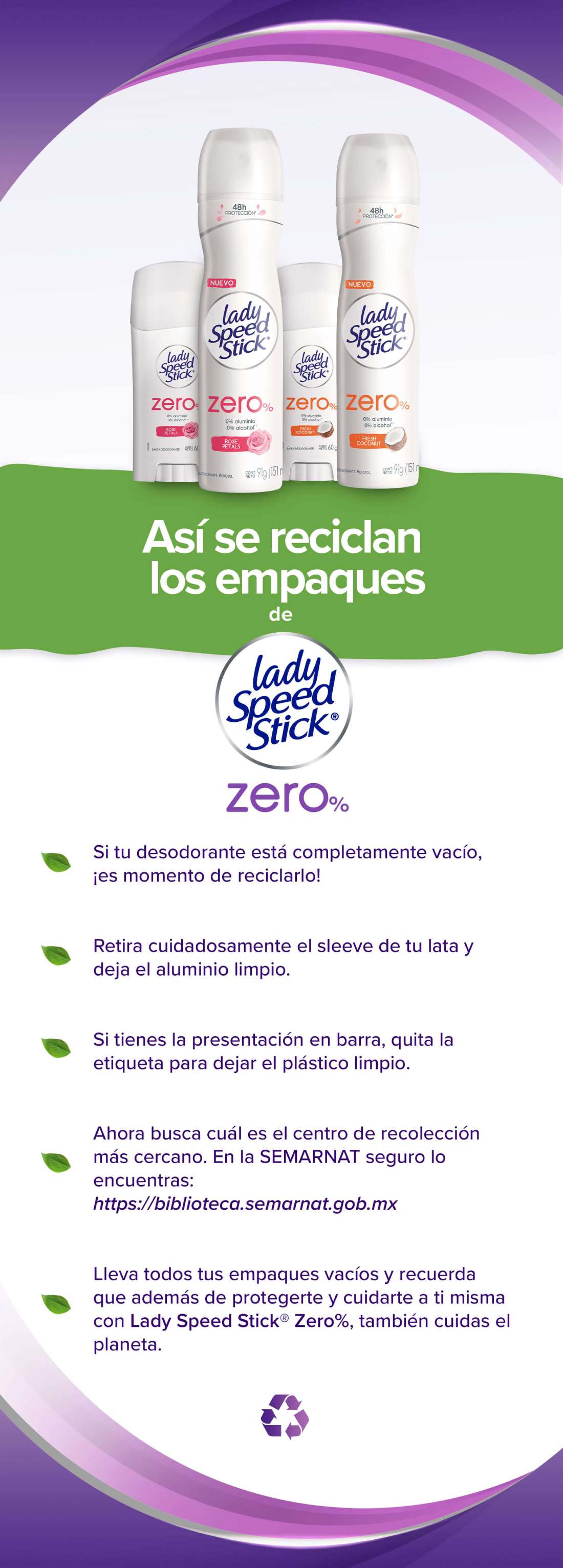 Lady speed stick zero