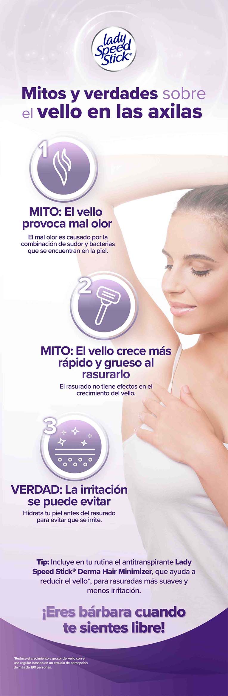 mitos más populares sobre el vello corporal