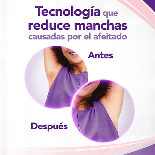 Tecnología que reduce manchas causadas por el afeitado