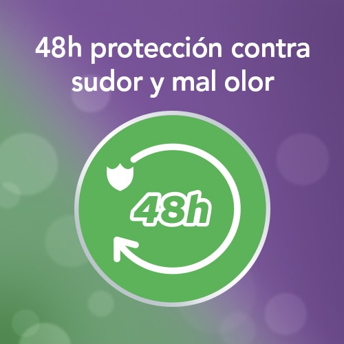 48 horas de proteccion conntra el sudor y mal olor