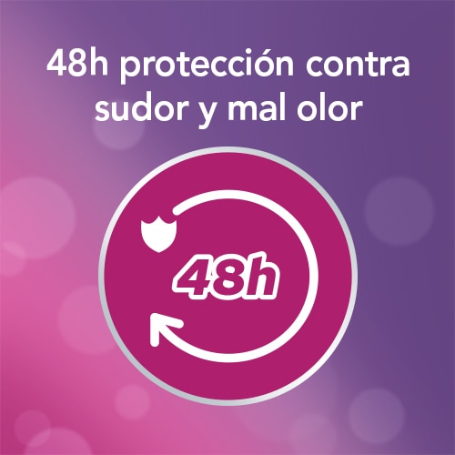 48 horas de proteccion conntra el sudor y mal olor